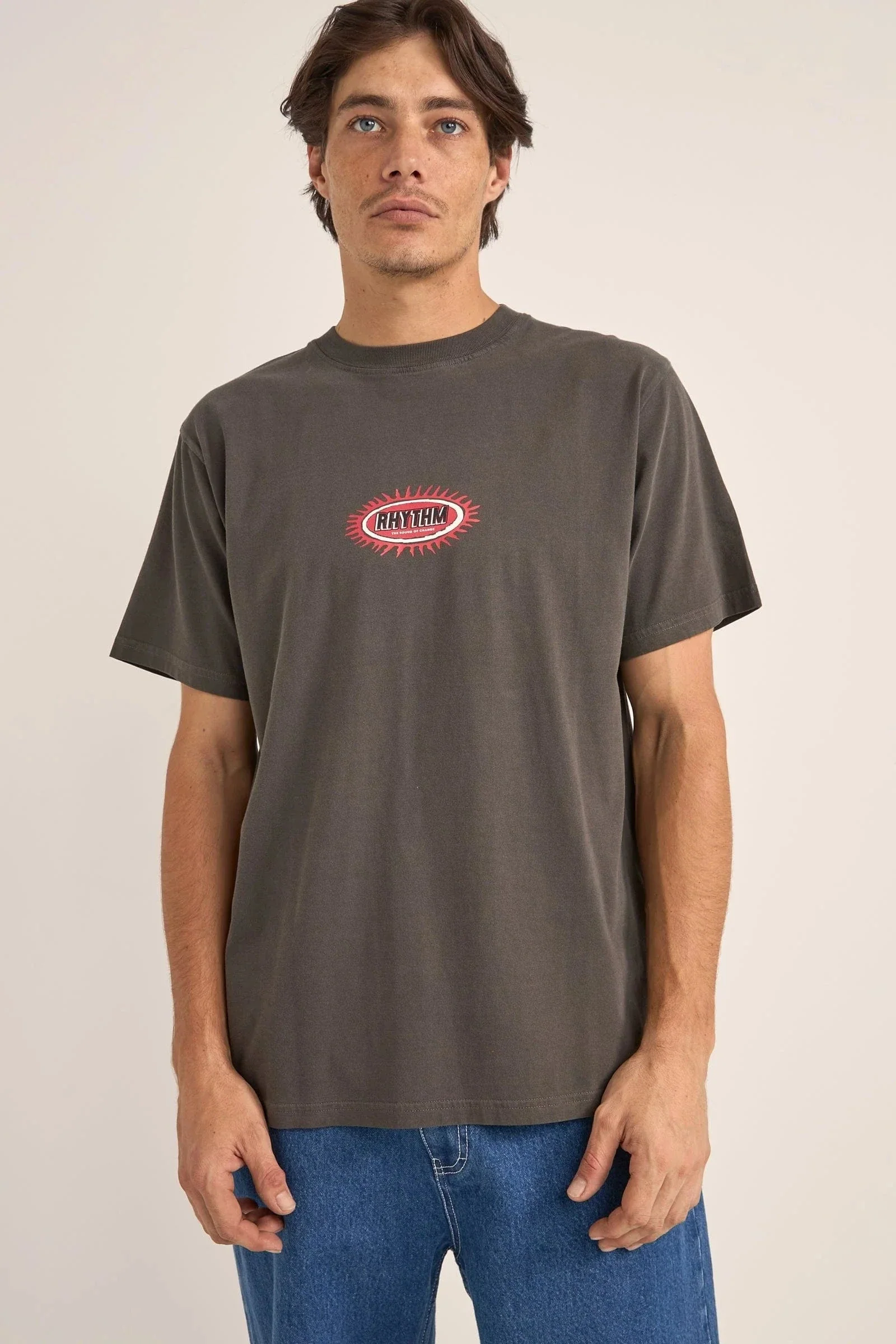 Rhythm Ellipse Sun SS T-Shirt - Vintage Black