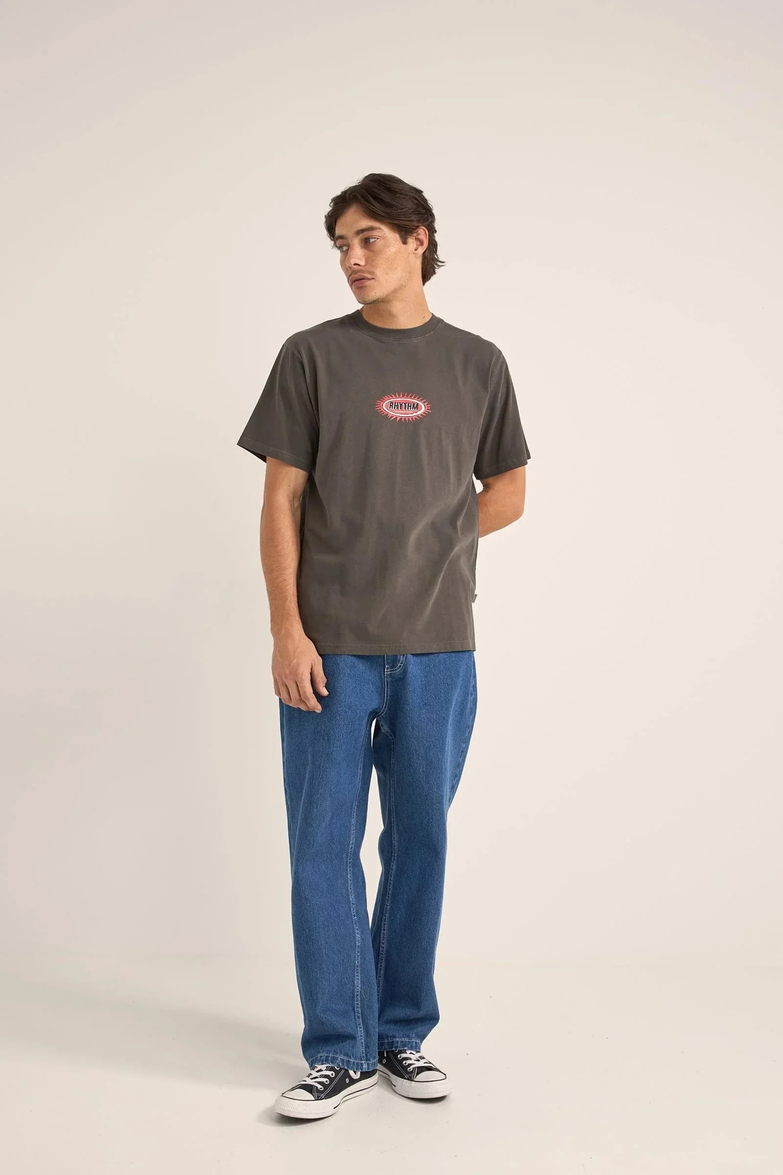 Rhythm Ellipse Sun SS T-Shirt - Vintage Black - Image 4
