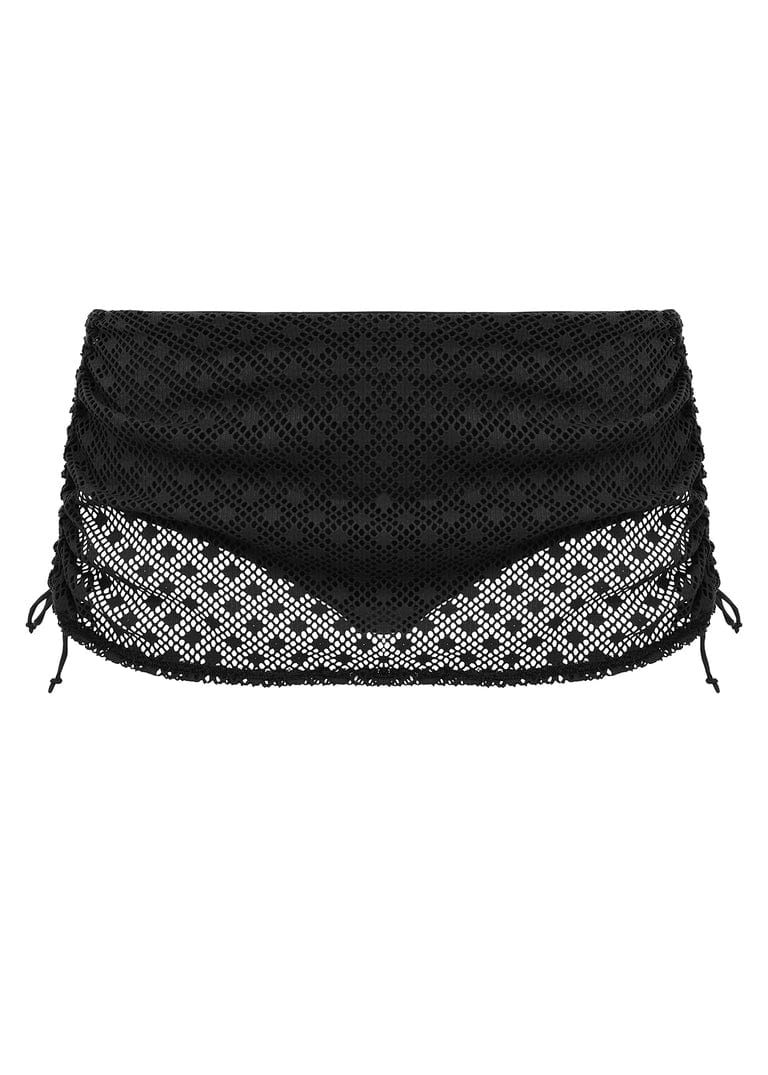 Bazaruto Adjustable Skirted Bikini Brief - Black - Image 3