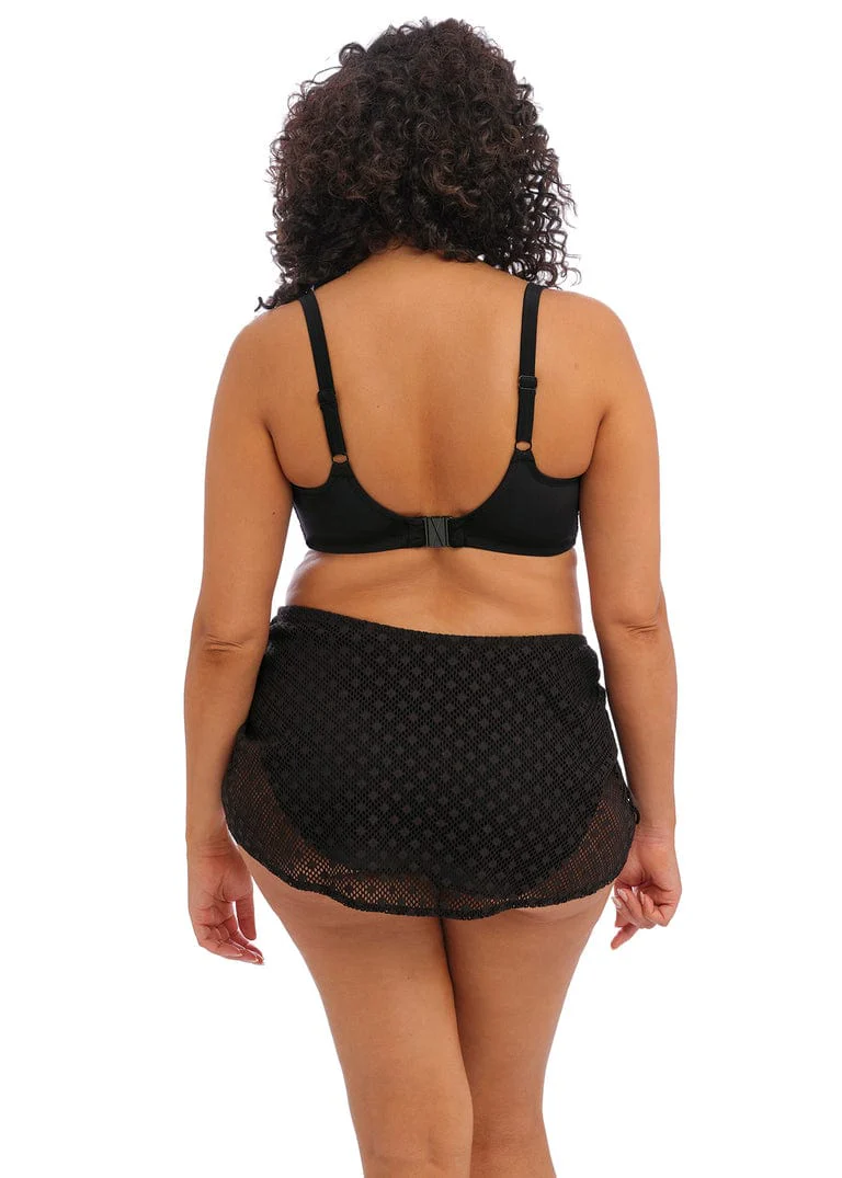 Bazaruto Adjustable Skirted Bikini Brief - Black - Image 4
