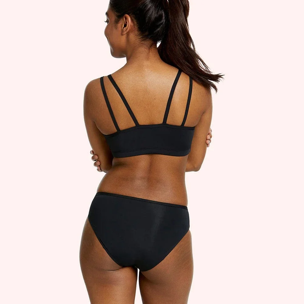 First Period Swim Bikini Brief- Black - Image 2