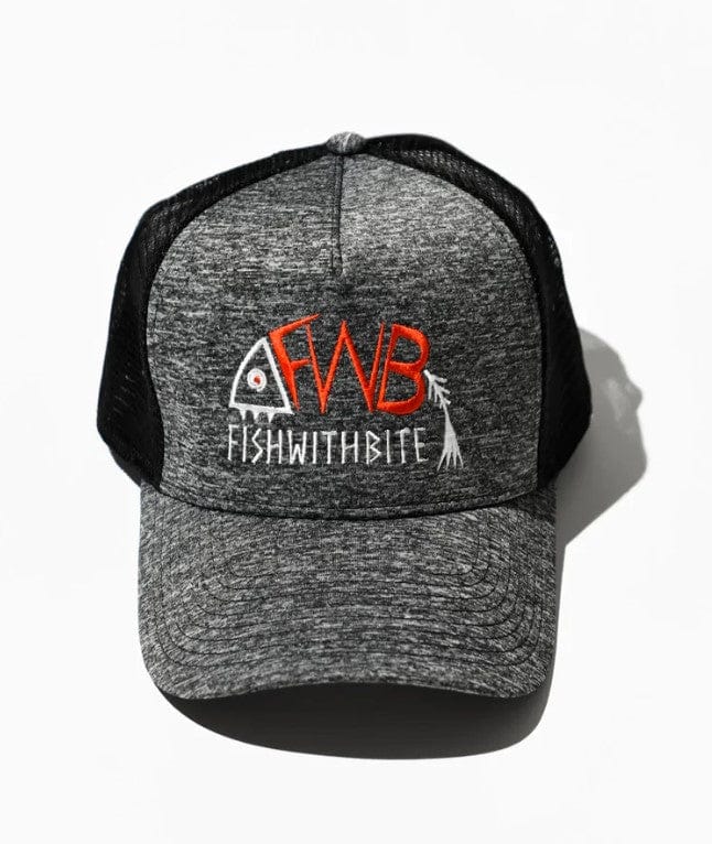 'FWB Logo' Cap with Mesh Back | Dark Grey Melange