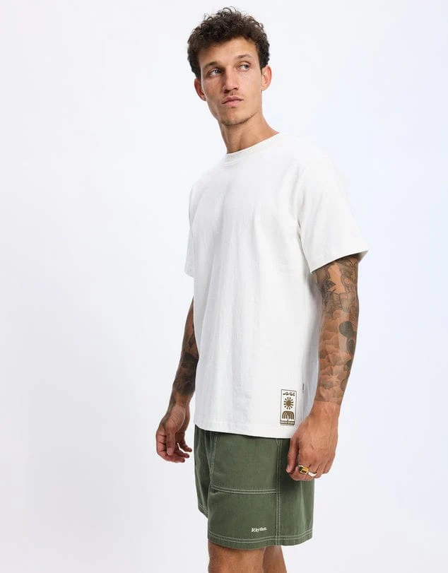 Rhythm Flagship Vintage SS T-Shirt - Ecru