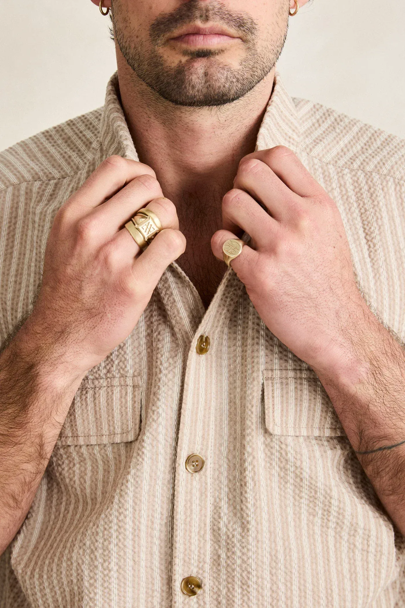 Rhythm Floragraph Short Sleeved Shirt - Incense - Image 3