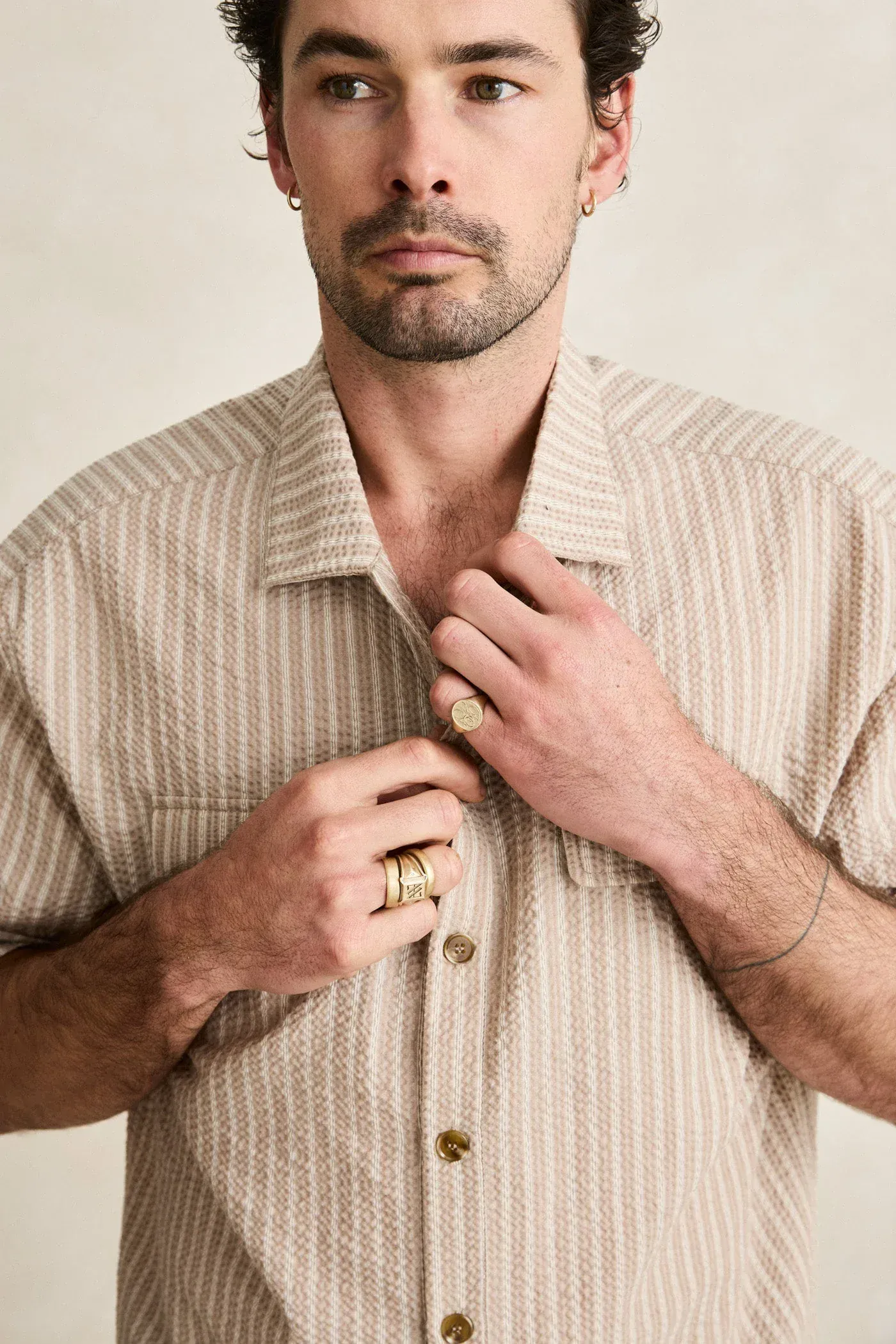 Rhythm Floragraph Short Sleeved Shirt - Incense - Image 5