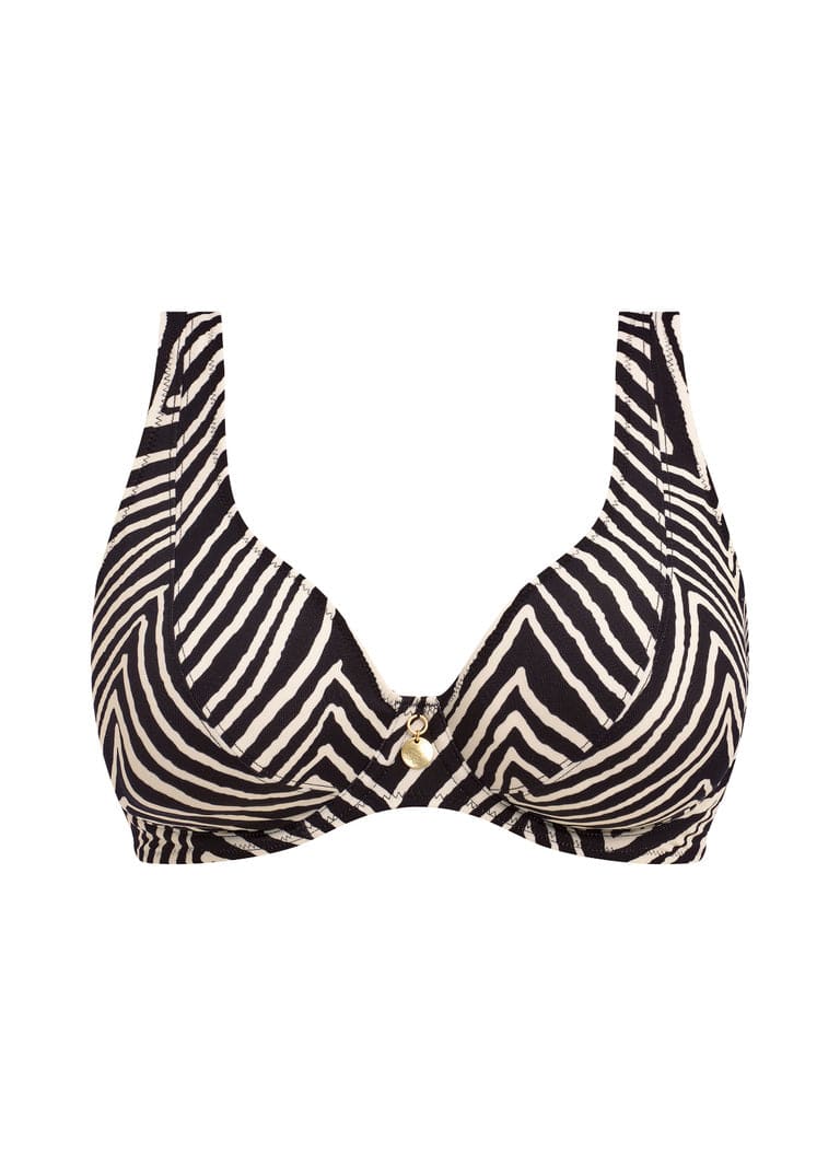 Fiji Falls UW High Apex Bikini Top - Black - Image 4