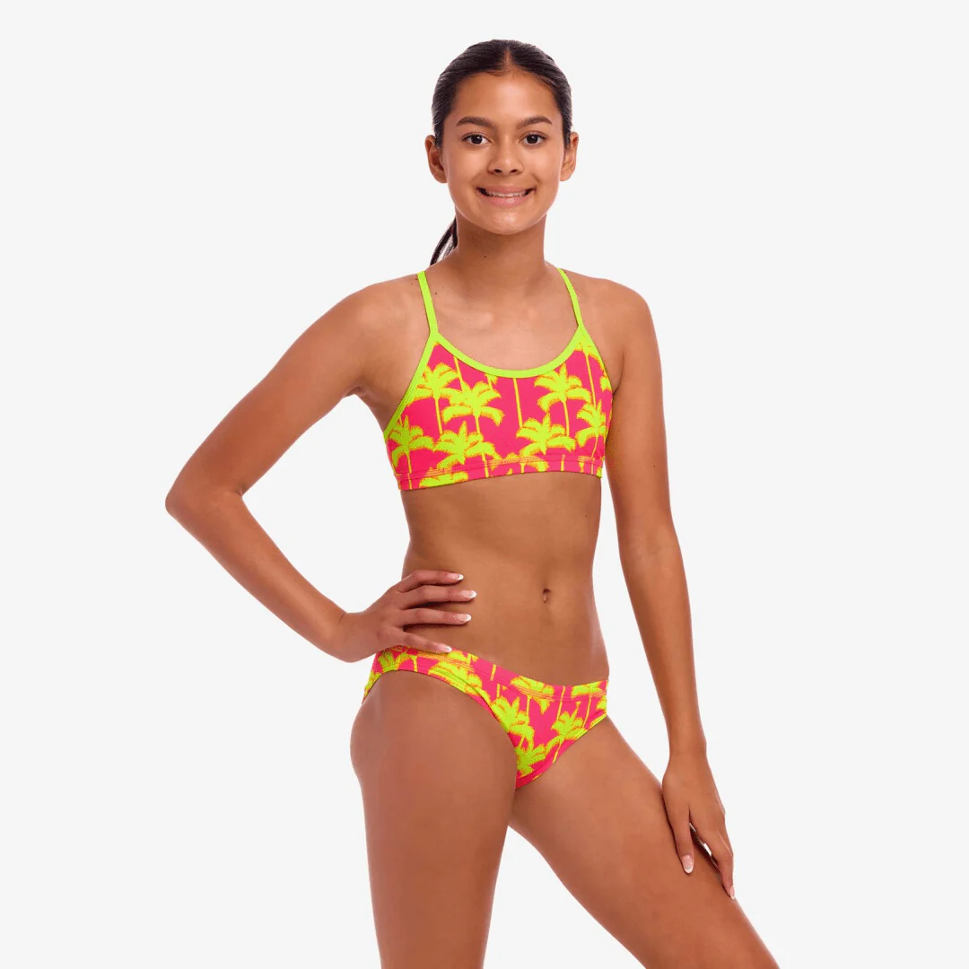 Funkita Girl's Racerback Two Piece Sweet - Coconuts