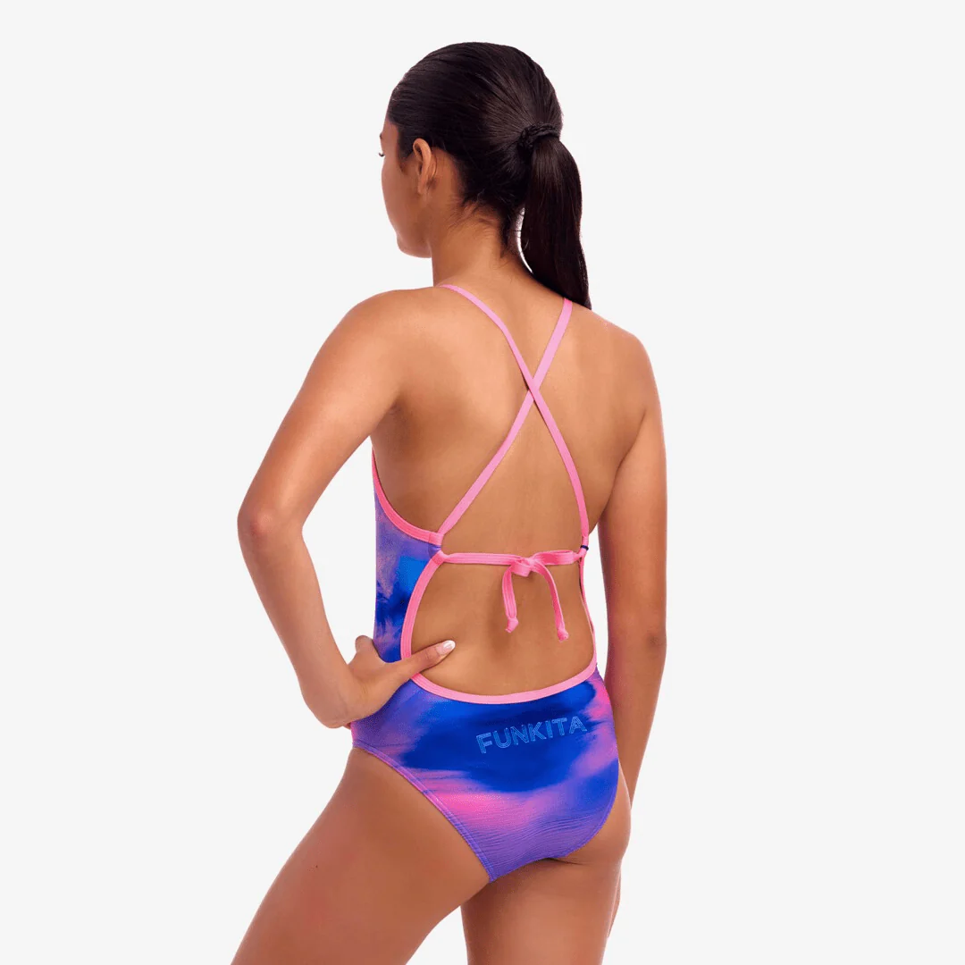 Funkita Girl's Tie Me Tight One Piece - Ride Time - Image 2