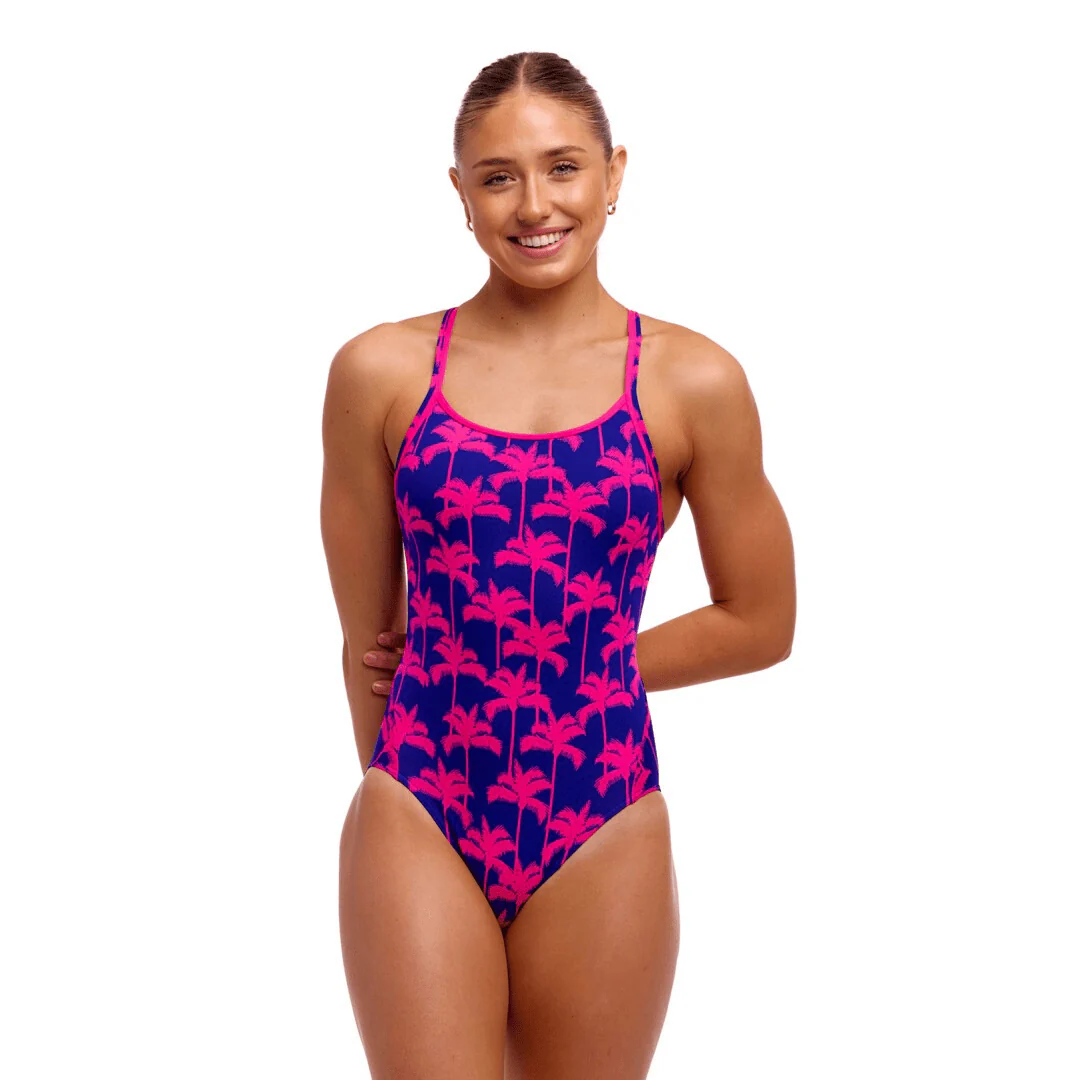 Funkita Ladies Diamond Secure One Piece - Pinky Palms