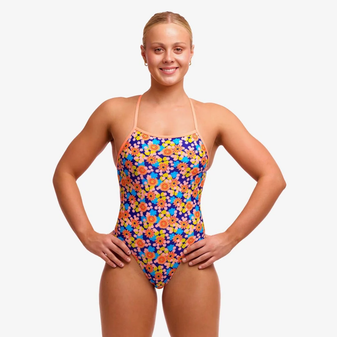 Funkita Ladies Tie Me Tight One Piece - Killer Flowers