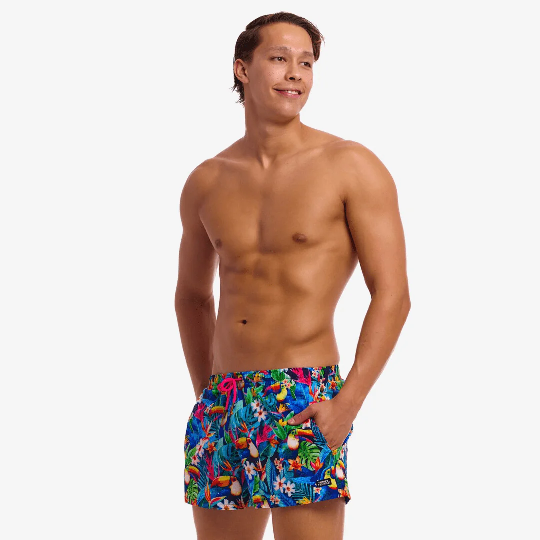 Funky Trunks Men's Shorty Shorts Short - Birdie Wordie