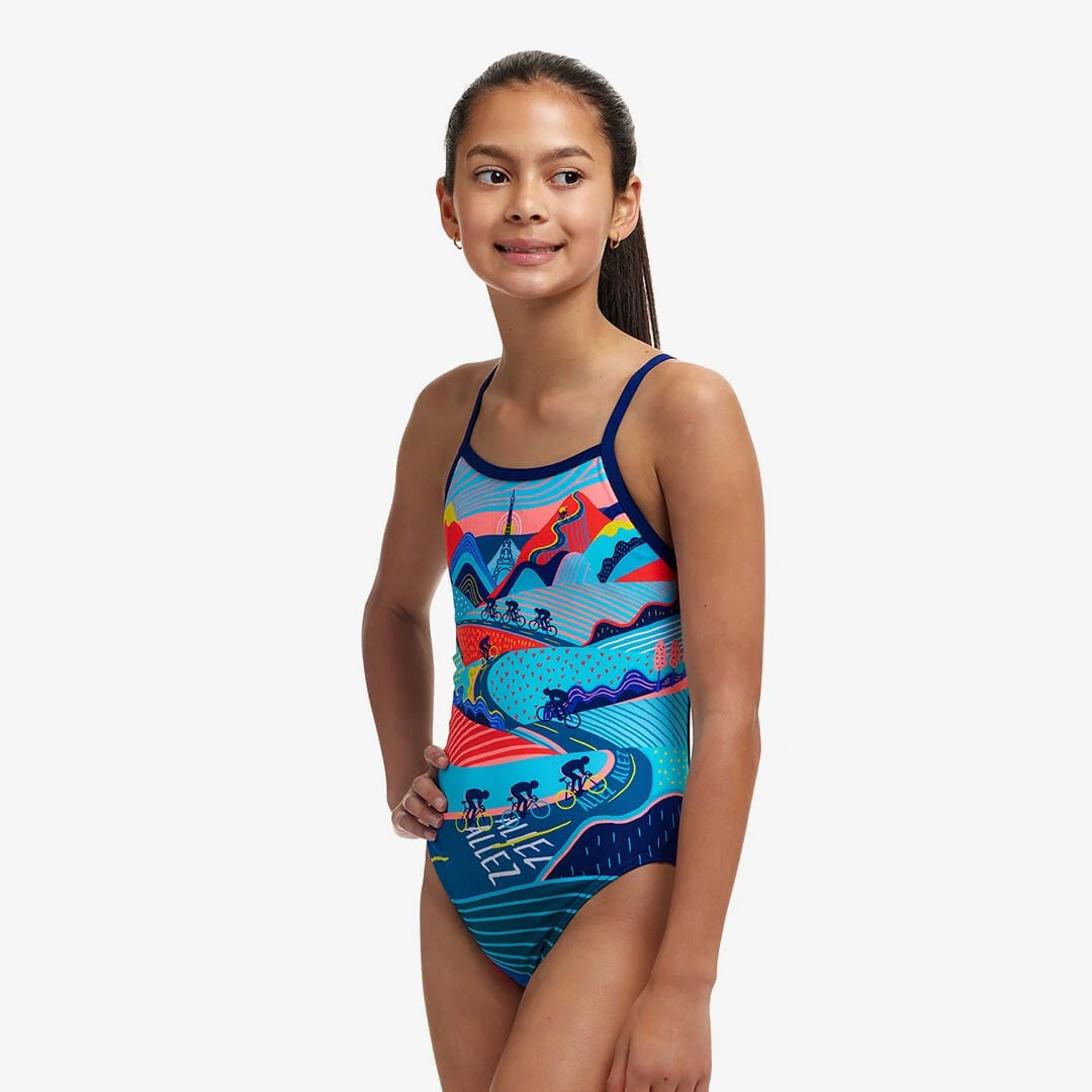 Funkita Girls Single Strap One Piece - Vive La Funky