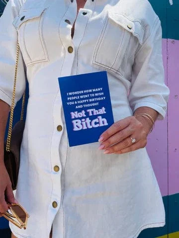 Happy Birthday And Thought "Not That Bitch" - Greeting Card - Image 2