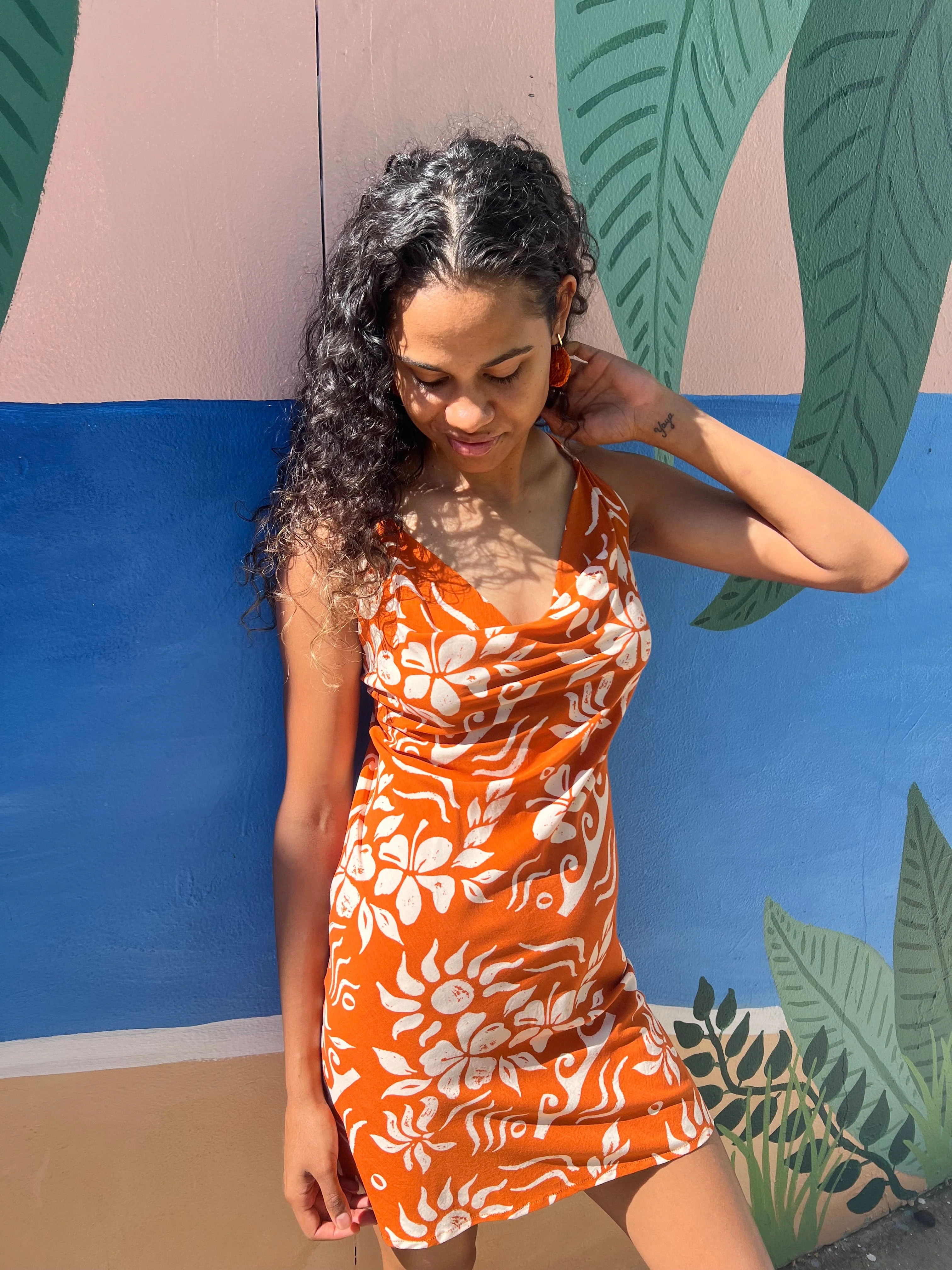 Hawaii Agna Dress - Orange - Image 3