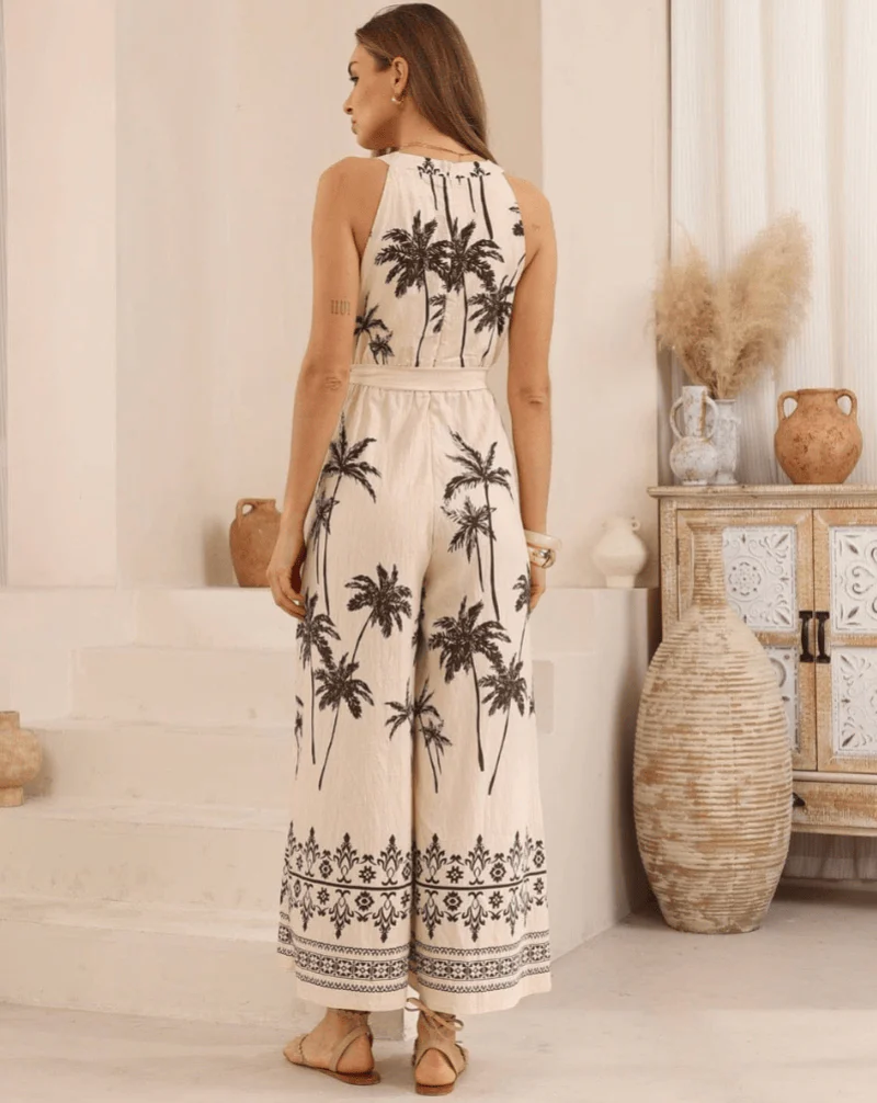 Iris Maxi Ivory Palmera Jumpsuit - Image 3