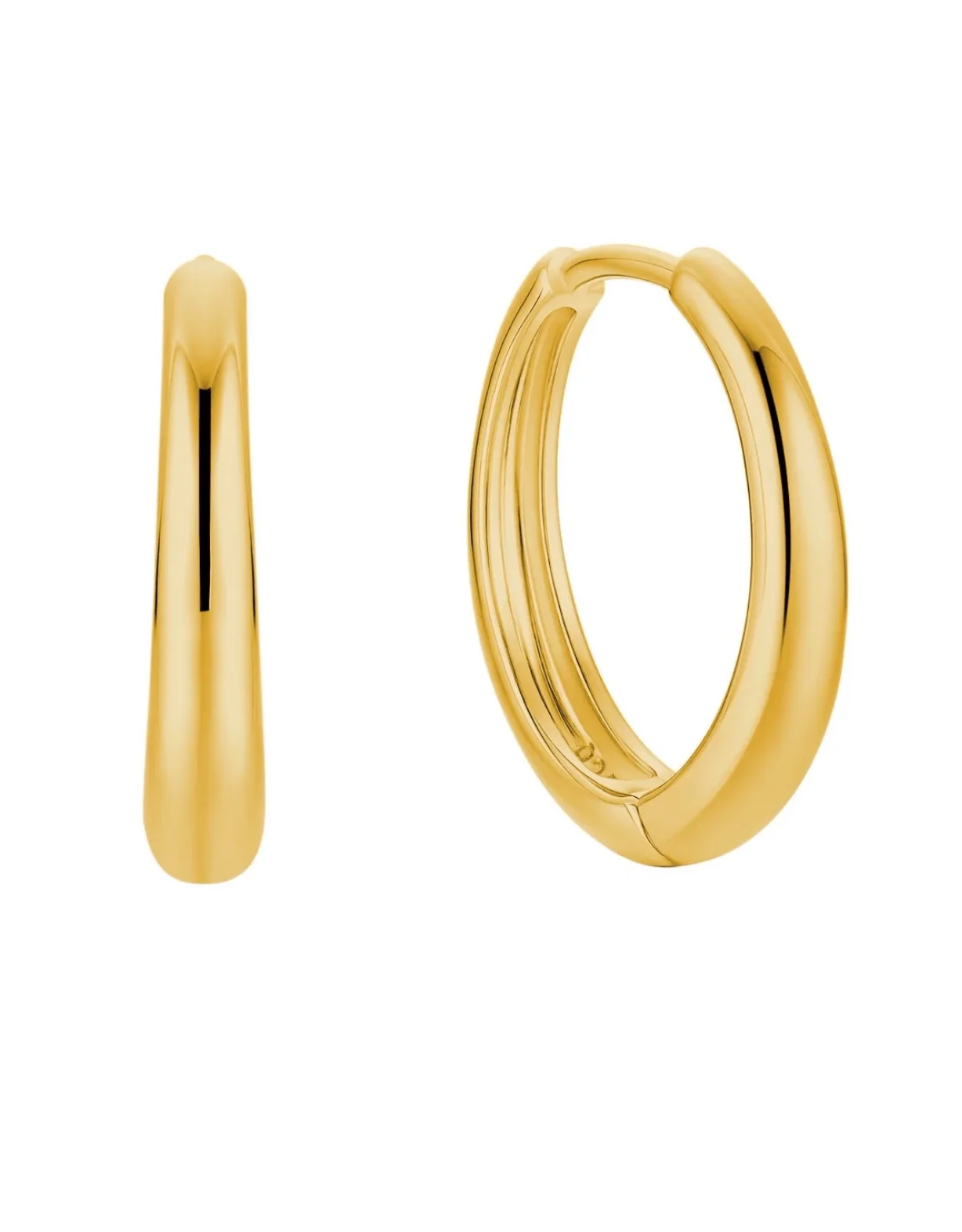 Island Glow Large Hoops - Gold - Image 2