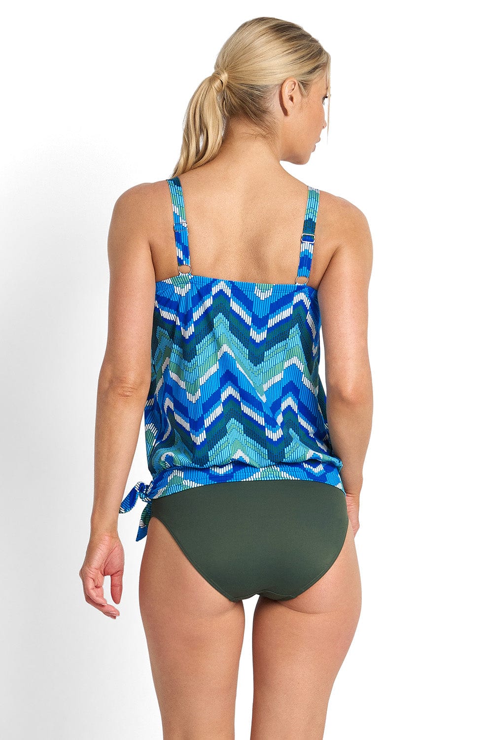 Jantzen Mirage Bandeau Blouson Singlet - Forest - Image 2