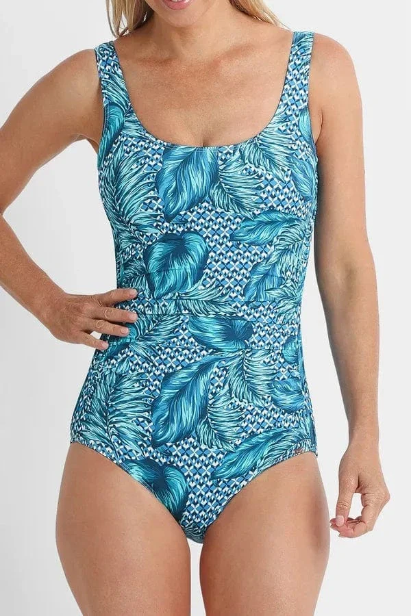 Jantzen Noosa Pintuck Mast One Piece - Arctic - Image 5