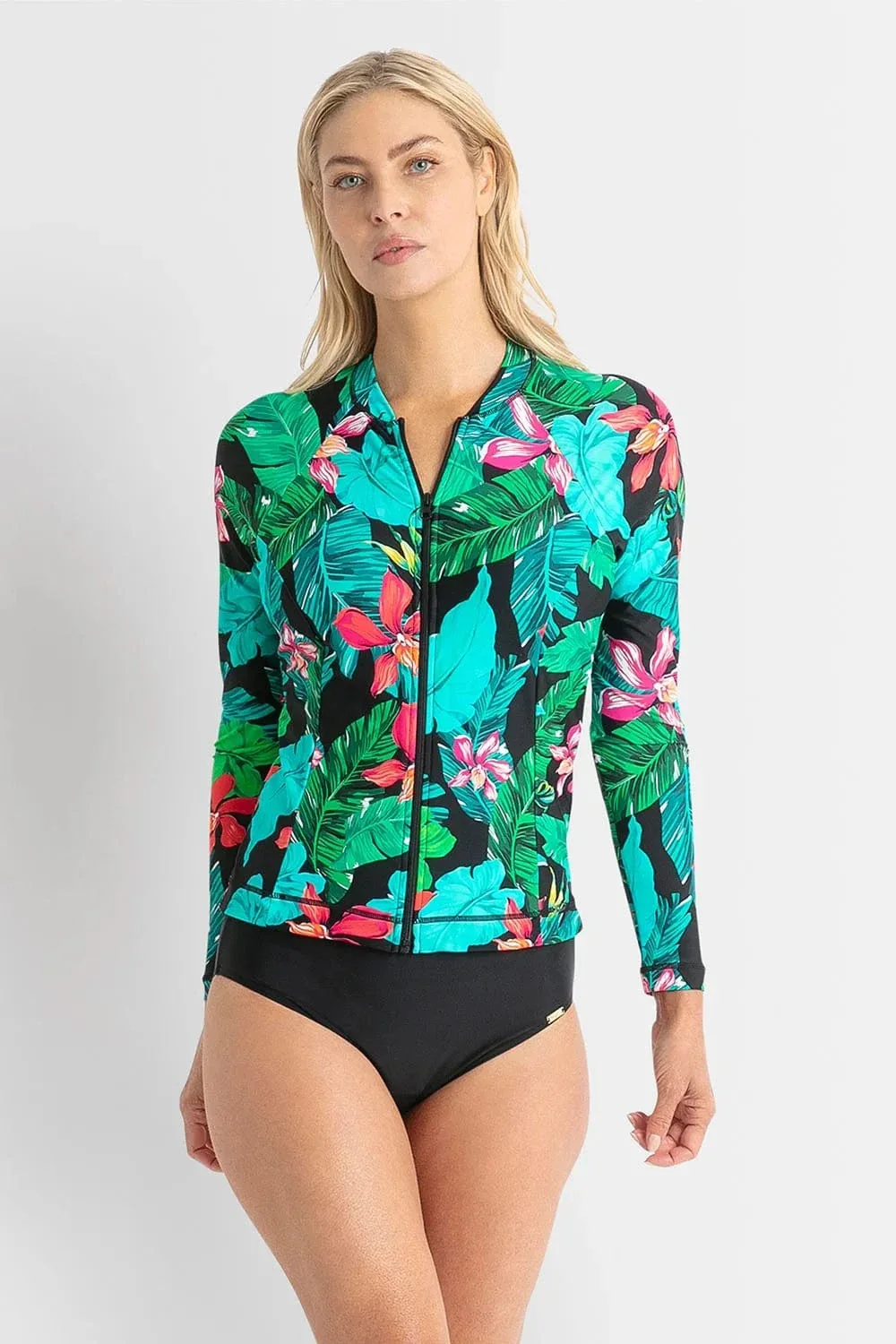 Jantzen Select Long Sleeve Mastectomy Rashie - Navy