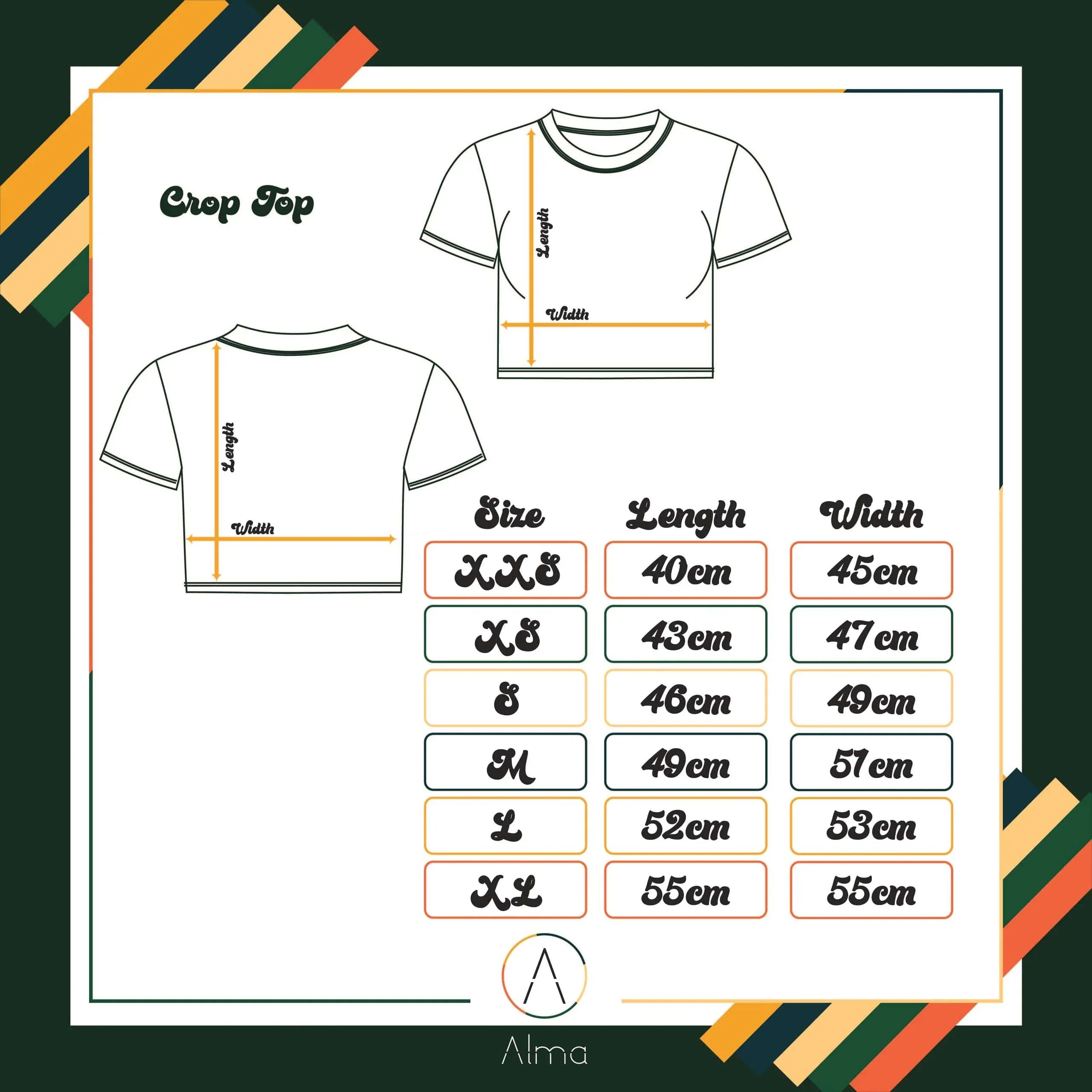 Jumping Crocodile Black Crop Top - Image 4
