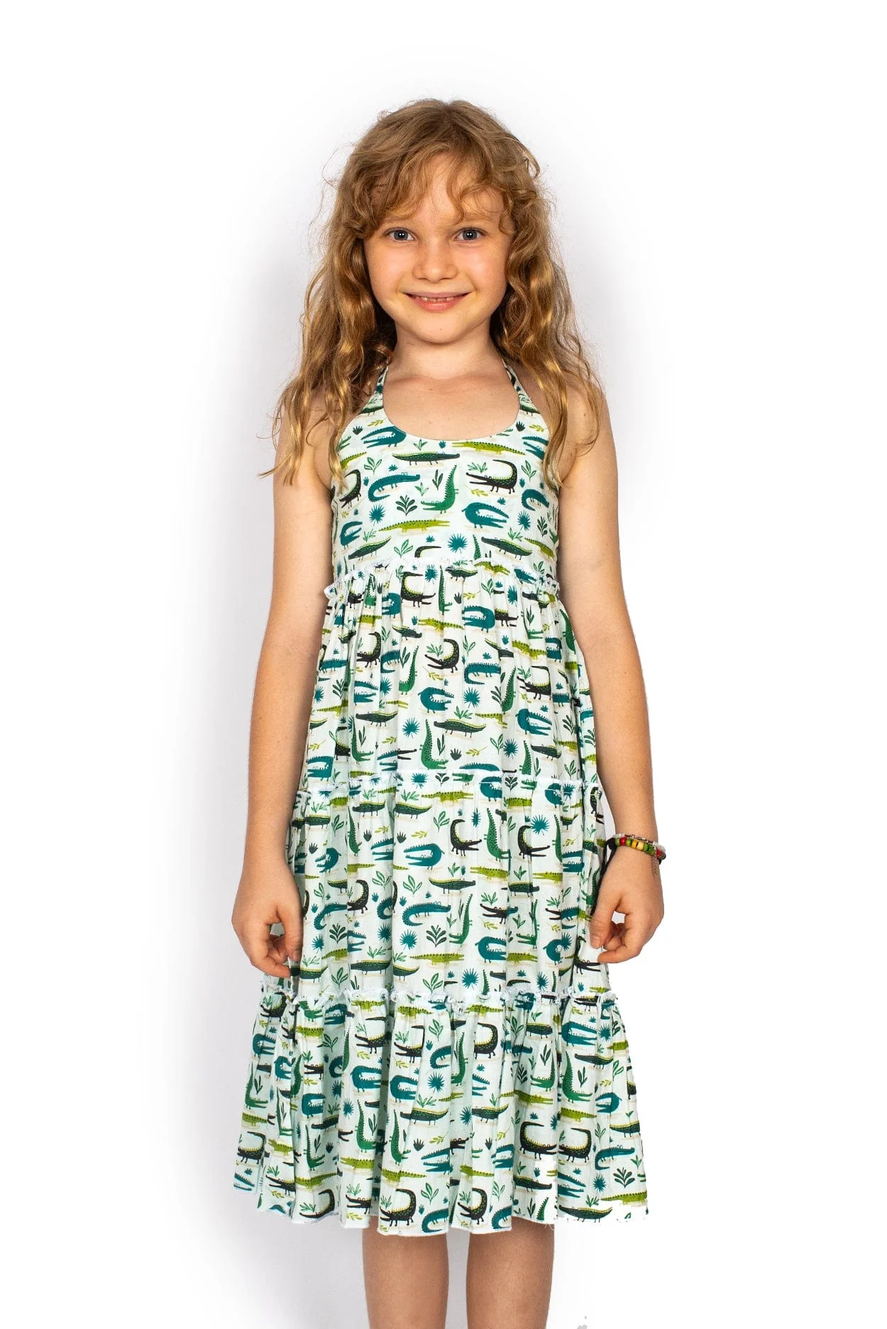 Kid’s Sandra Dress – Crocodiles