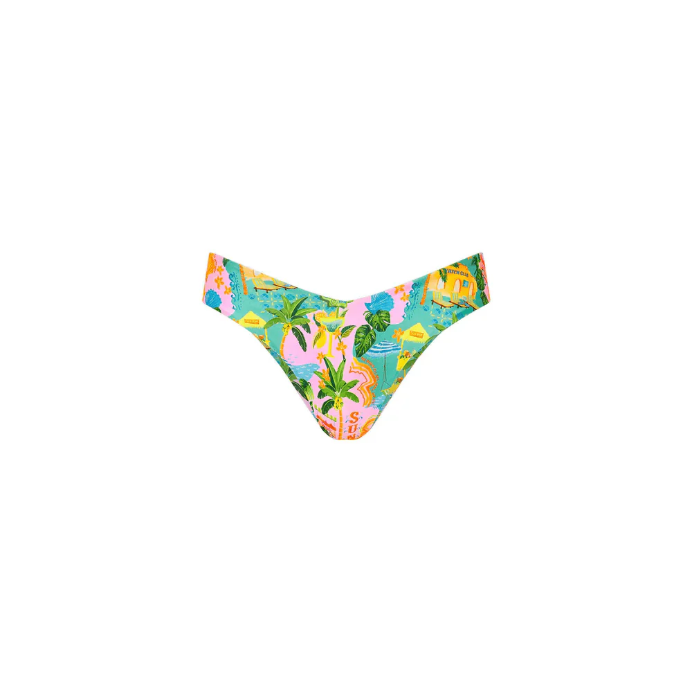 Kulani Kinis Cheeky V Bikini Bottom - Sunlit Spritz - Image 4