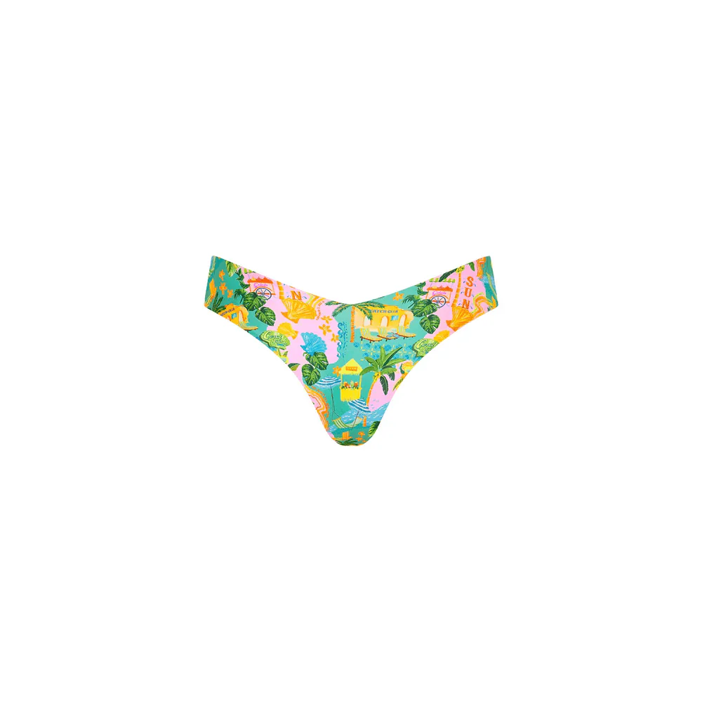 Kulani Kinis Cheeky V Bikini Bottom - Sunlit Spritz - Image 5