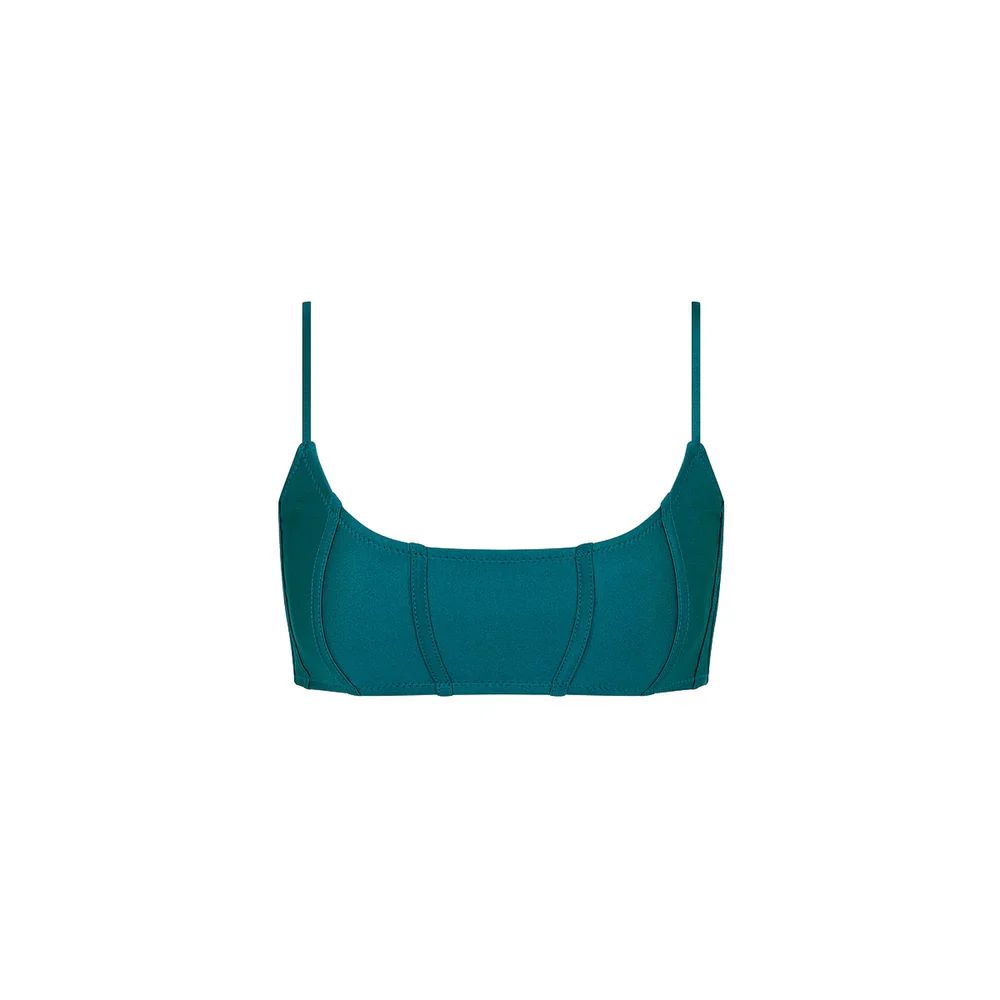 Kulani Kinis Contour Slim Crop Bikini Top - Laguna Haze - Image 4