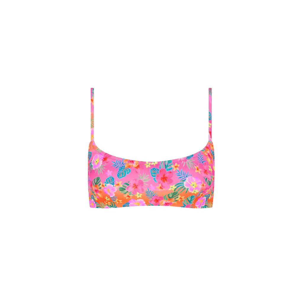 Kulani Kinis Invisible Underwire Crop Bikini Top - Summer Glow - Image 4