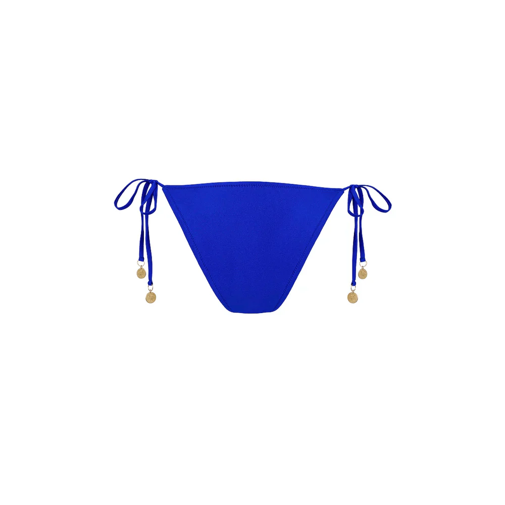 Kulani Kinis Ring Cheeky Tie Bikini Bottom - Blue Lagoon - Image 6