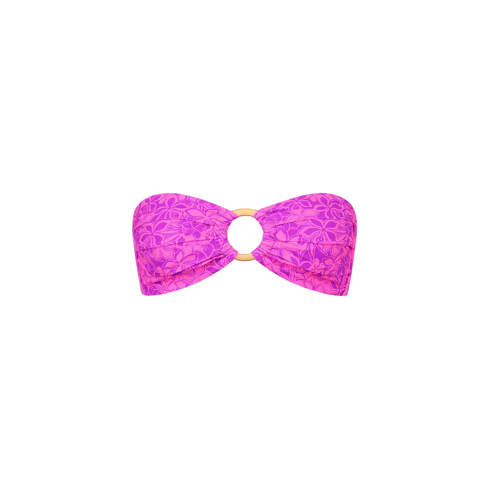 Kulani Kinis Strapless Bandeau Bikini Top - Bubble Berry - Image 4