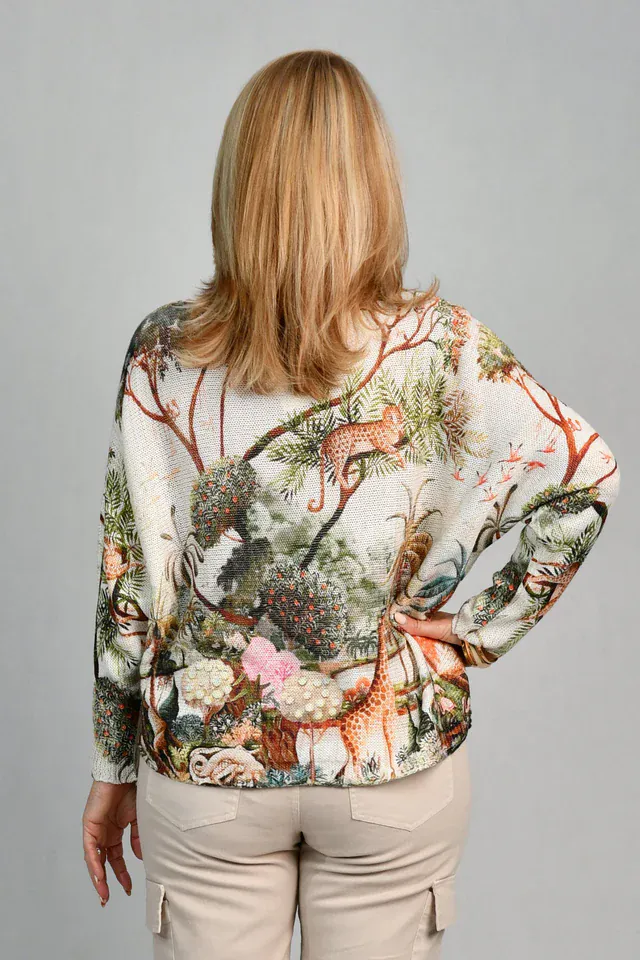 La Sofia Knit Top - Animal Kingdom - Image 2