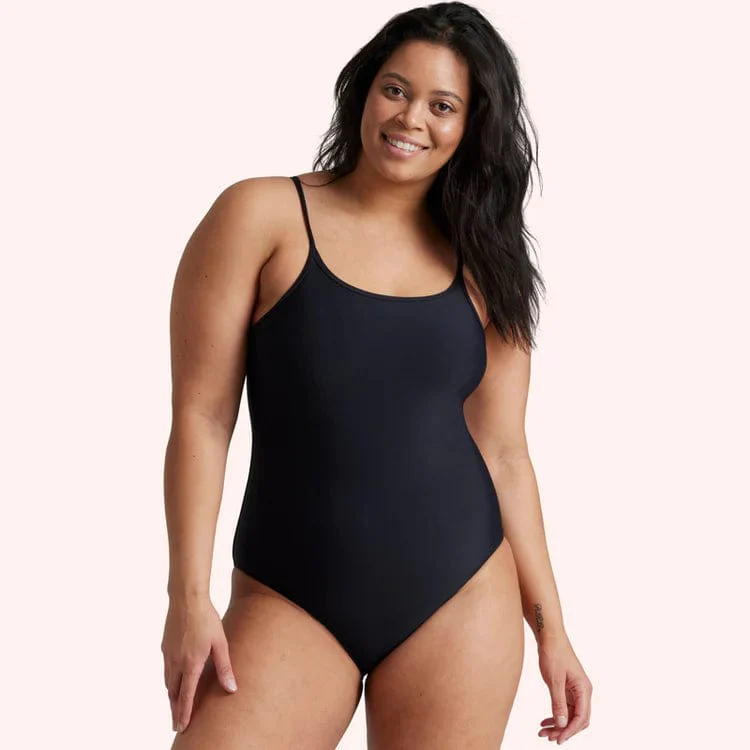 Love Luna Ladies Period Swim One Piece - Black