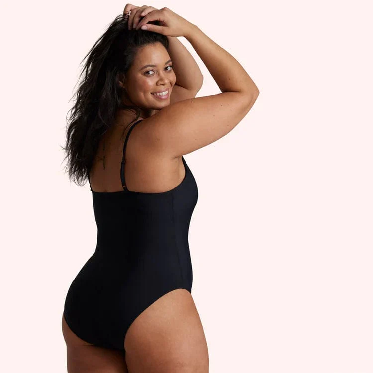 Love Luna Ladies Period Swim One Piece - Black - Image 2