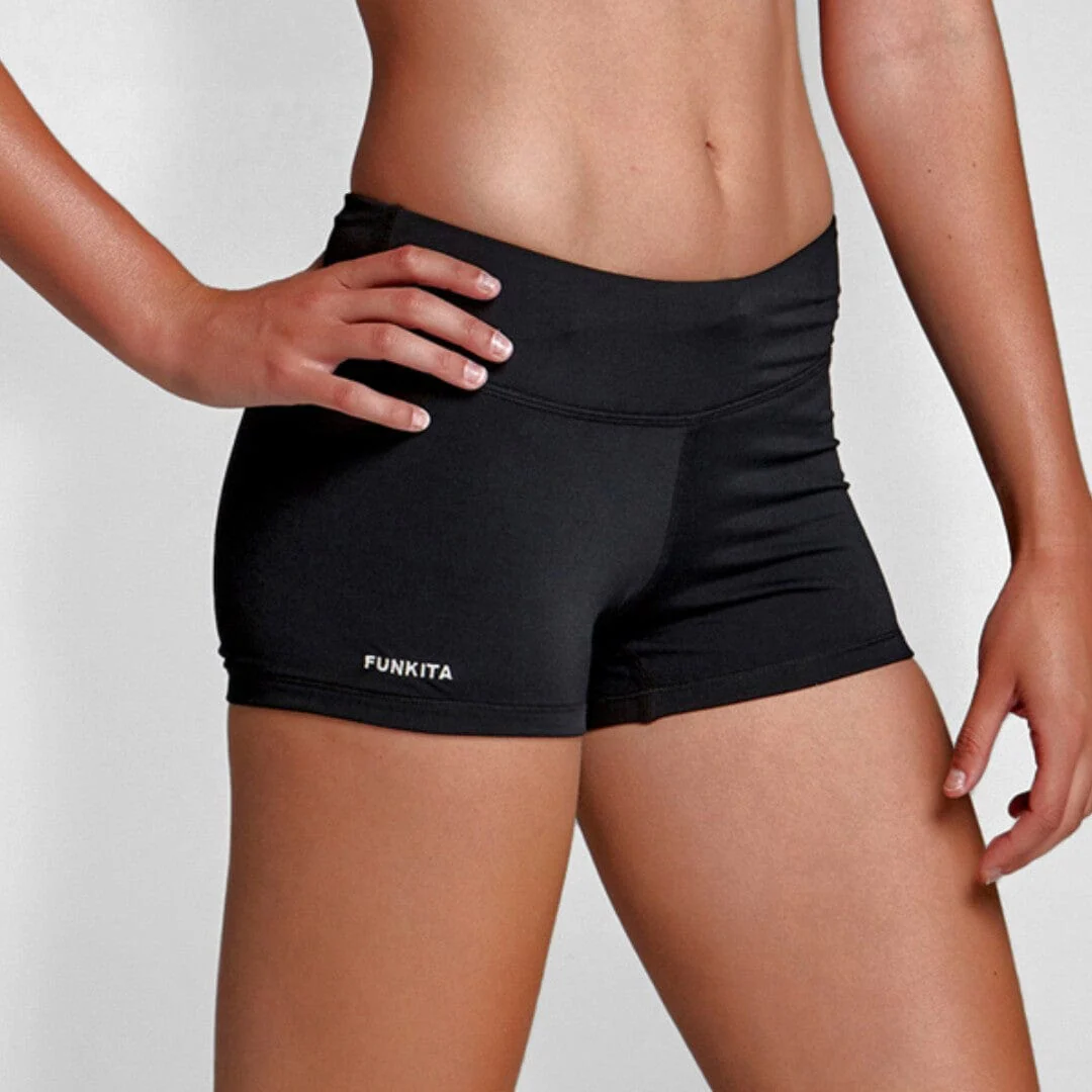 Funkita Ladies Swim Boy Leg - Still Black*