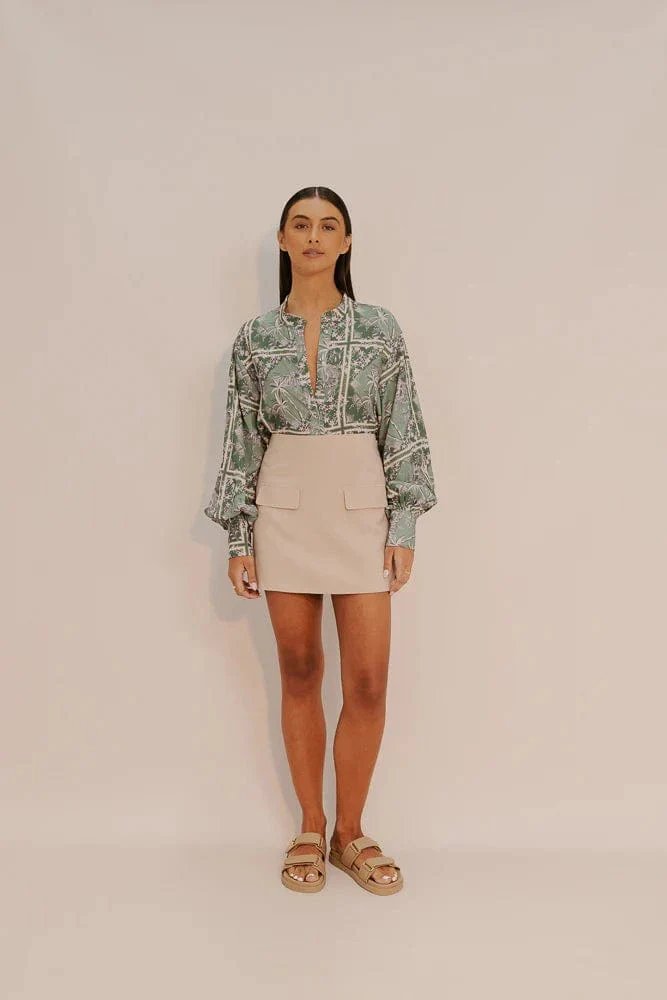 Lark Mini Skirt - Sand - Image 3