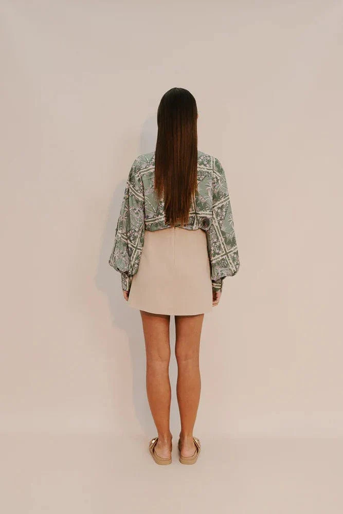 Lark Mini Skirt - Sand - Image 6