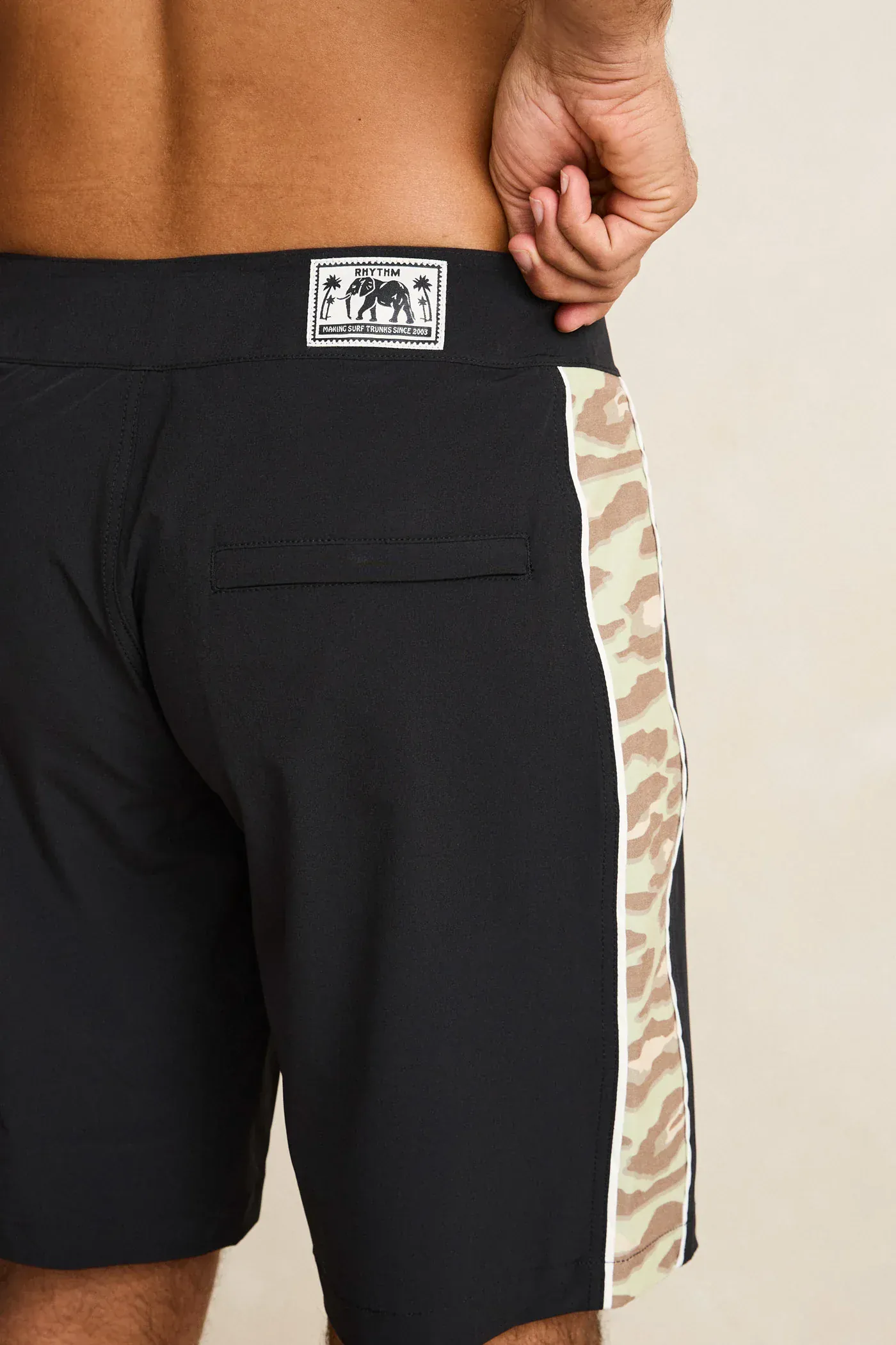 Rhythm Leo Camo Trunk - Black - Image 7