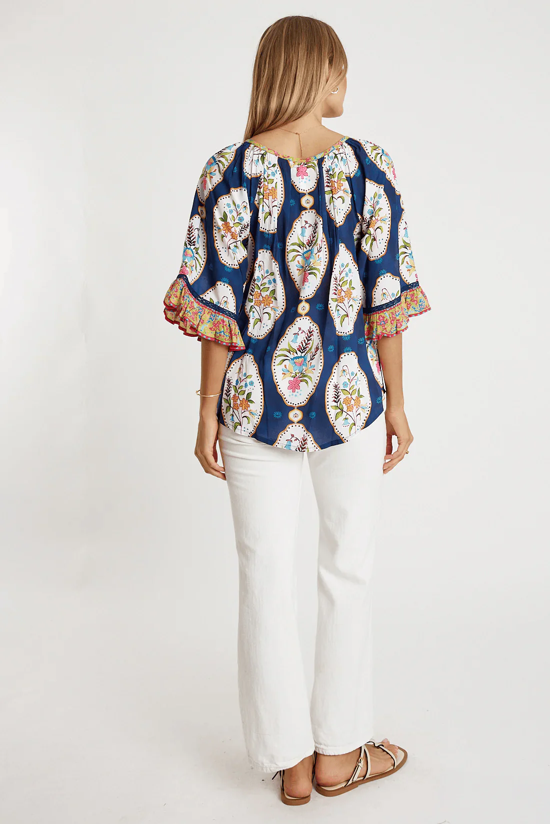 Lulalife Imogen Top- Navy - Image 2