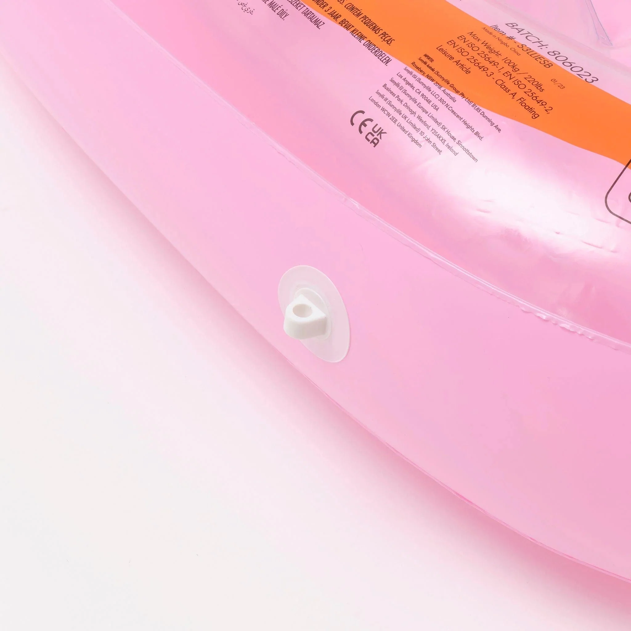 Luxe Lie-On Float Strawberry - Pink Berry - Image 7