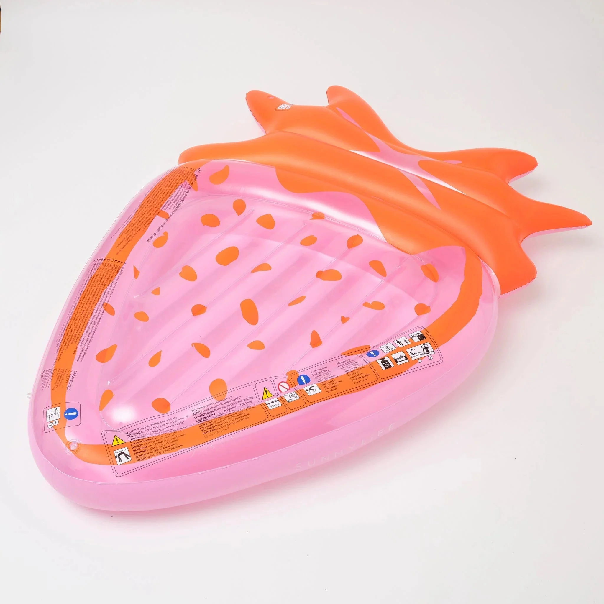 Luxe Lie-On Float Strawberry - Pink Berry - Image 8