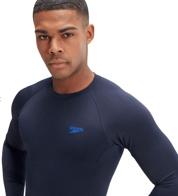 Speedo Mens Printed Long Sleeve Rash Top - Image 3