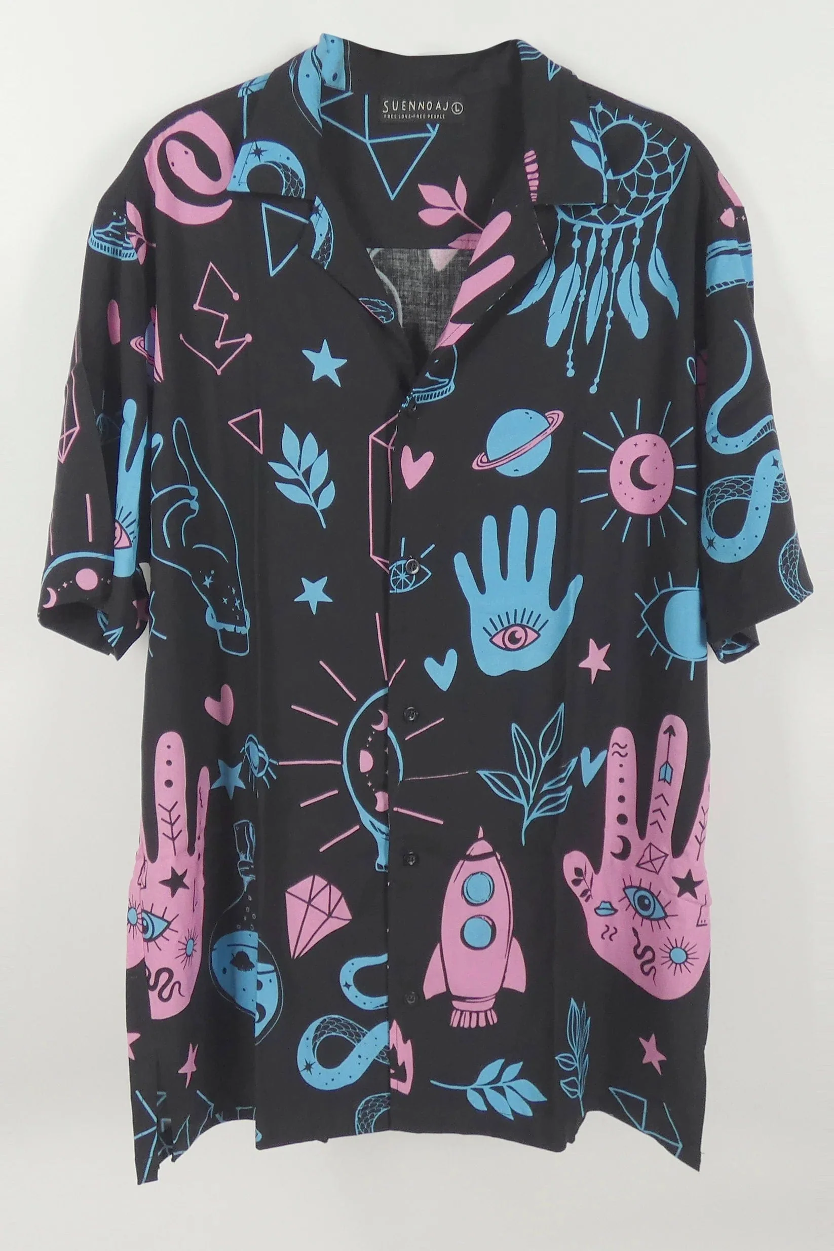 Suennoaj Mens Shirt - Elvis Hamsa Hand