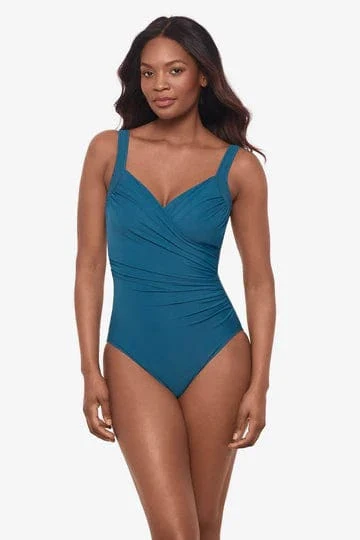 Miracle Suit Must Haves Sanibel Underwire Shaping Swimsuit - Aegean - Image 2