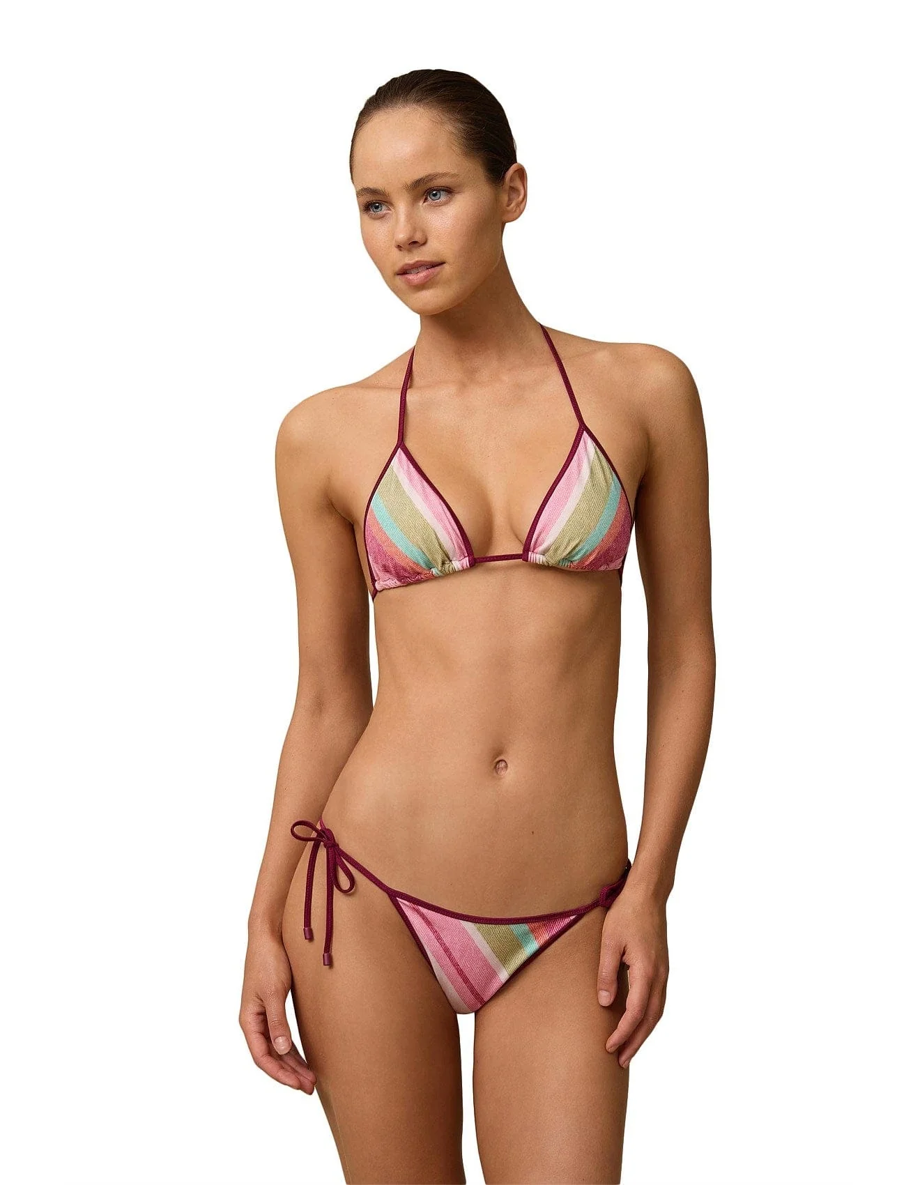 Monte & Lou Bound Slide Tri Placement - Deckchair Stripe