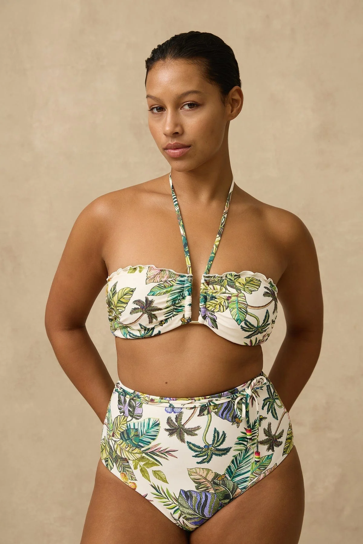 Monte & Lou Catalina High Waist Belted Retro Pant - Image 3