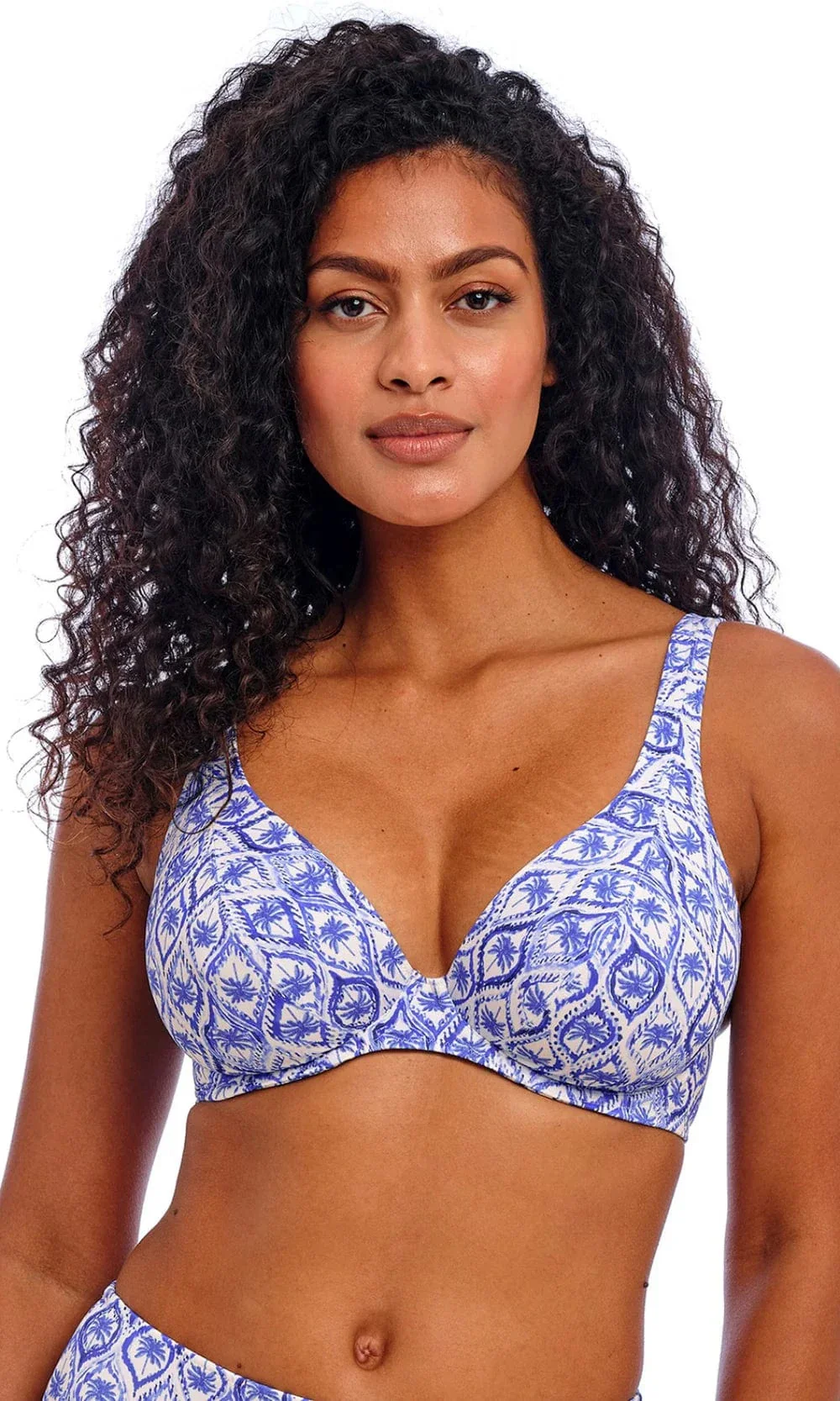 Ocean Breeze UW High Apex Bikini Top & Tie Side Bikini Brief Bikini Set - Image 2
