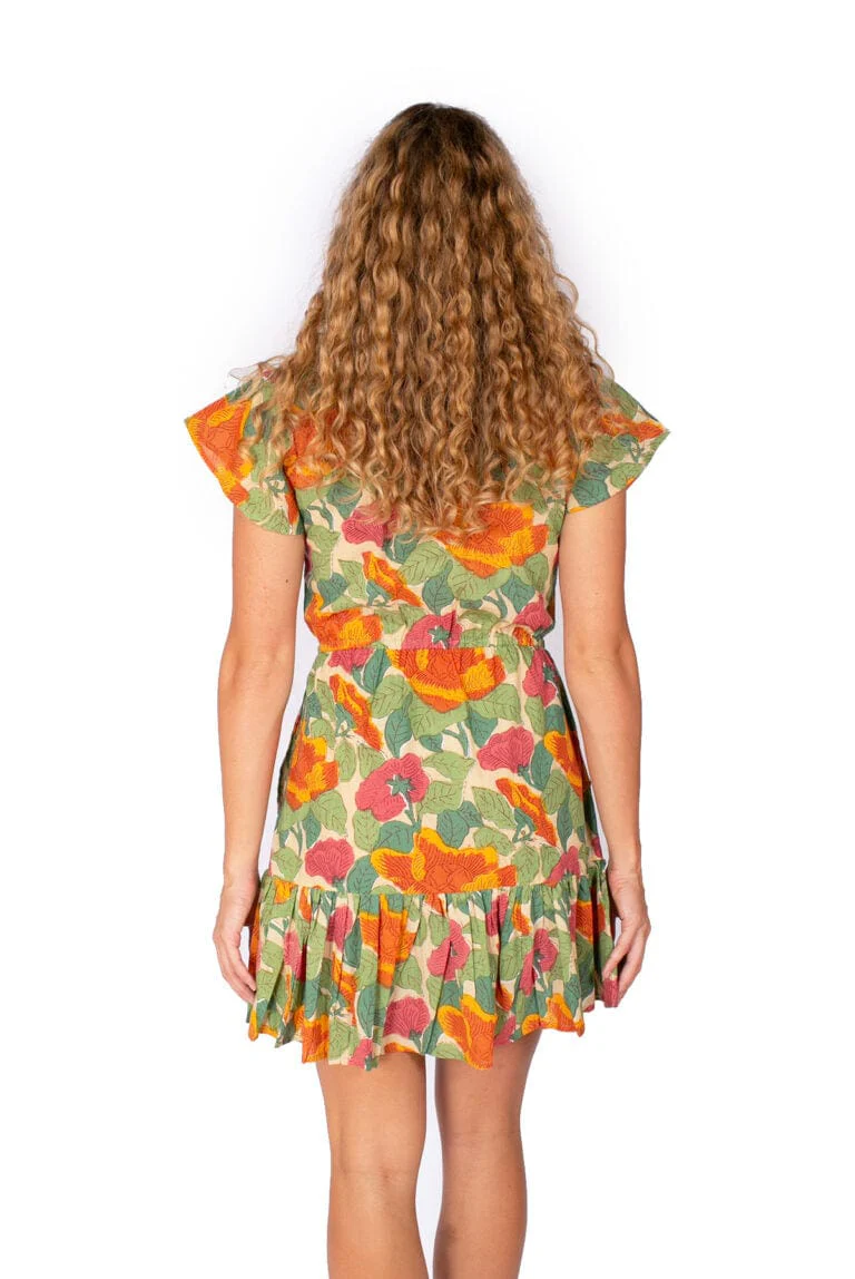 OM Design New Laure Dress - Watercolour Garden* - Image 2