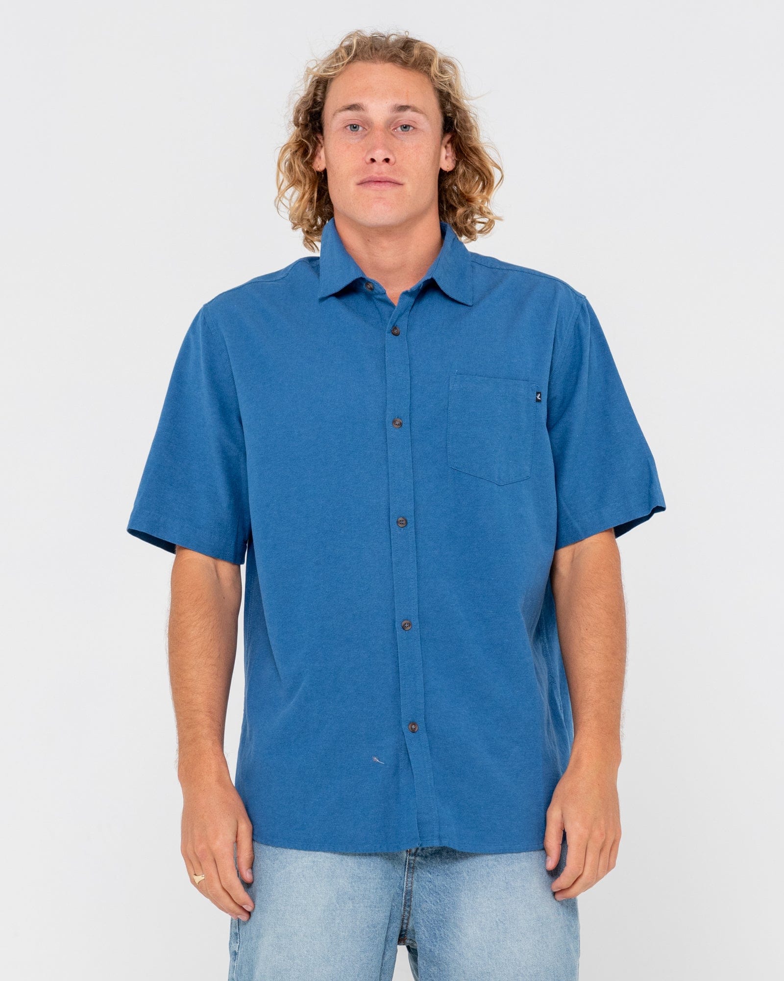 Overtone Short Sleeve Linen Shirt - Image 17