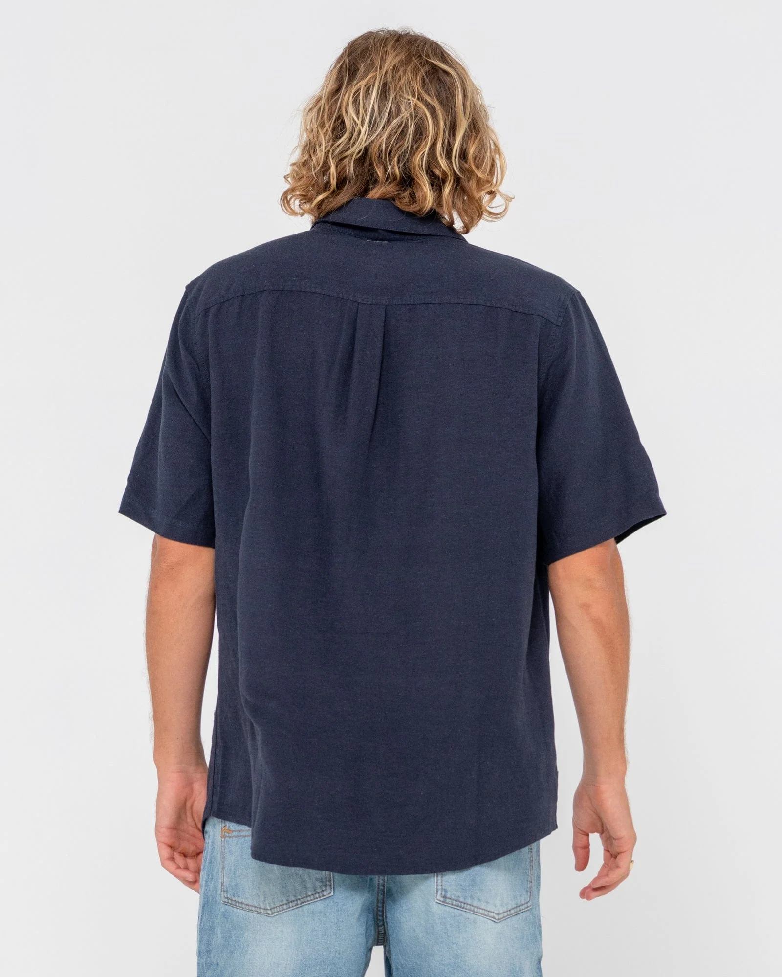 Overtone Short Sleeve Linen Shirt - Image 8